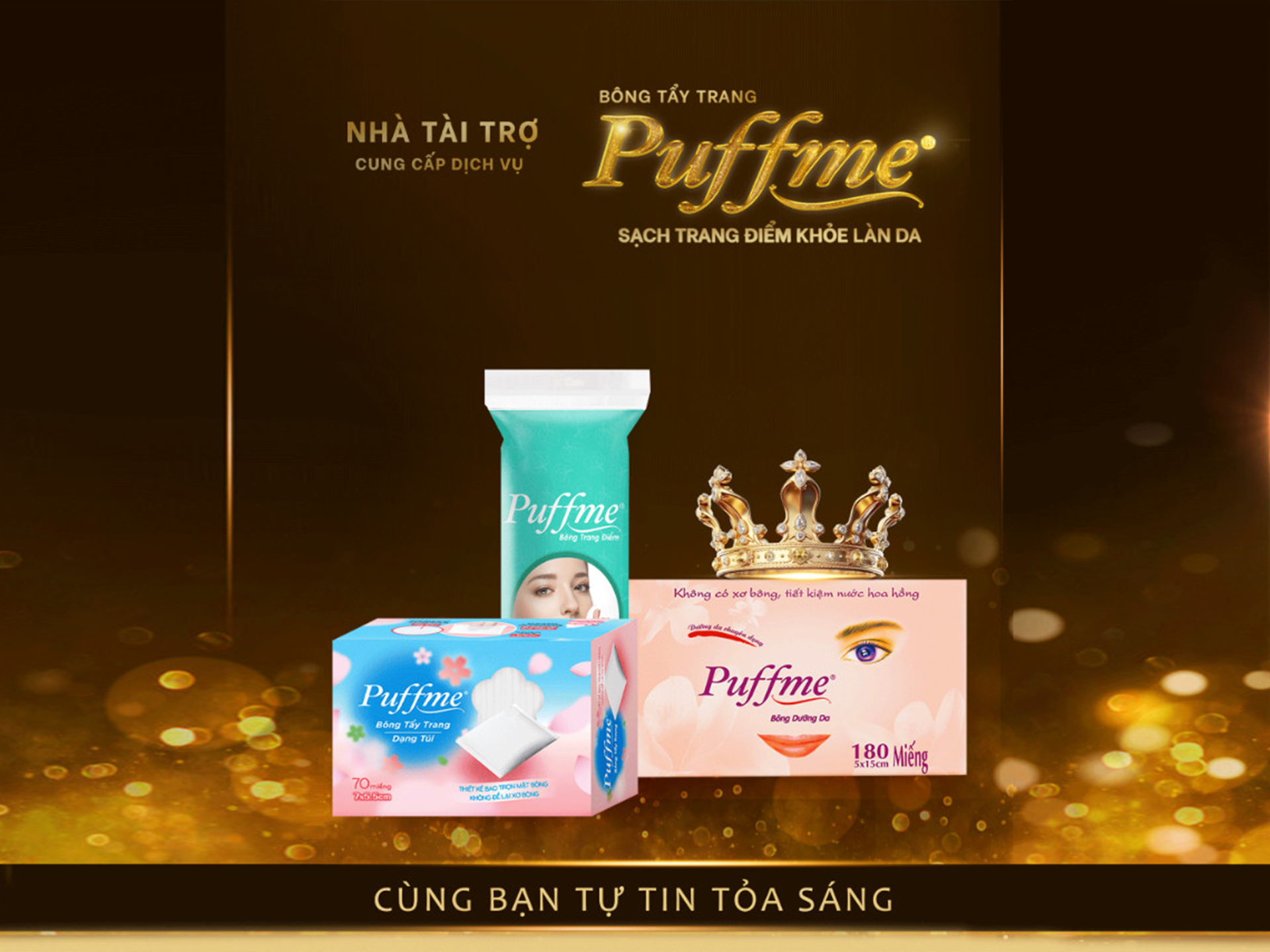 Bông tẩy trang Puffme