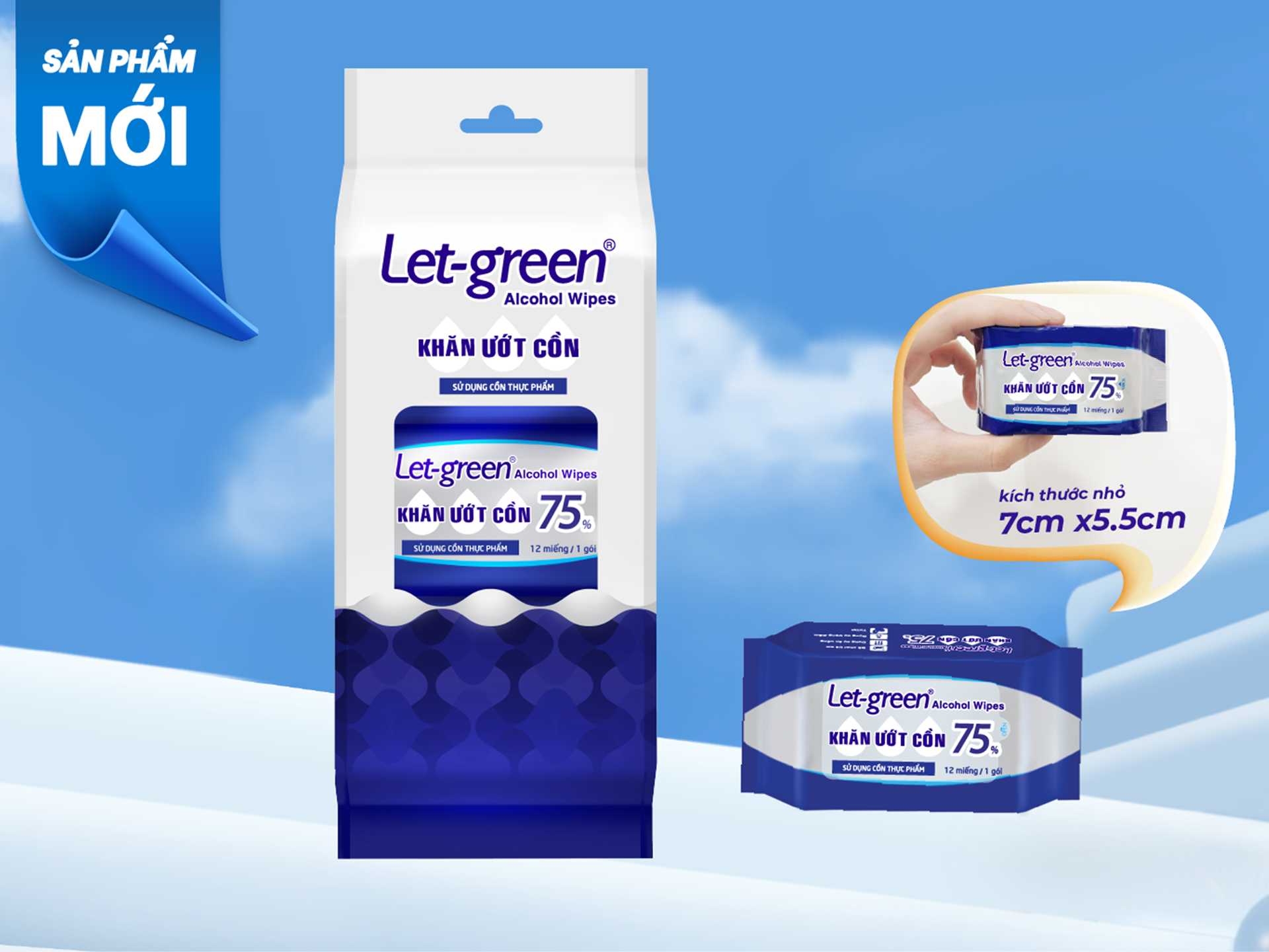 Khăn ướt cồn Let-Green