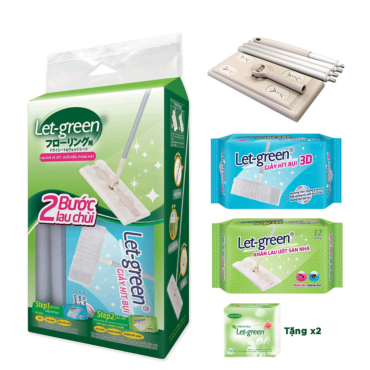 Bộ cây lau nhà tiện dụng Let - Grên có đặc biệt như lời đồn